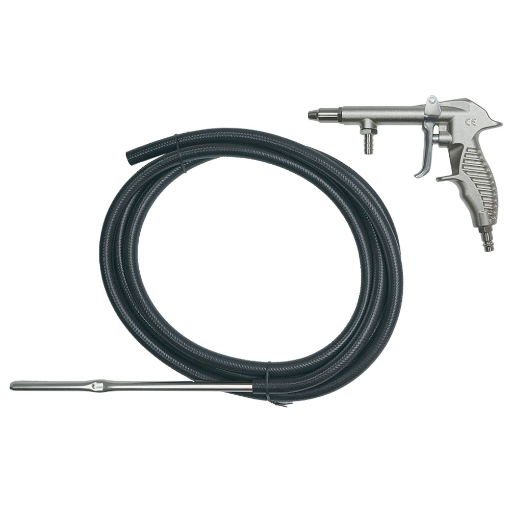 8-Piece Air Sandblaster Gun Kit With Nozzles & Pickup Tube - 1/4" NPT, For Rust & Paint Removal